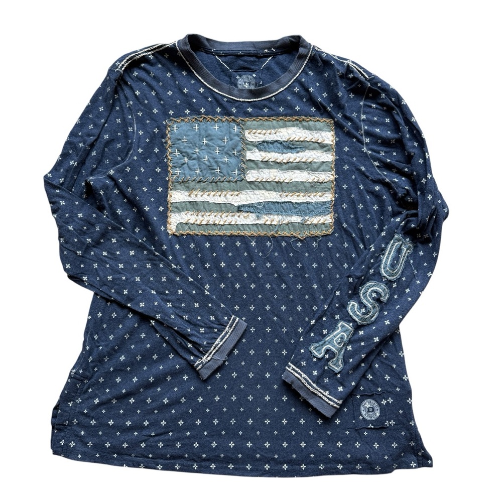 Double D Ranch Womens USA Patchwork American Flag… - image 1